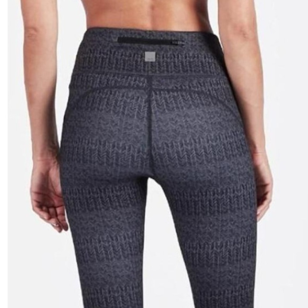 Vuori Black Patterned Leggings